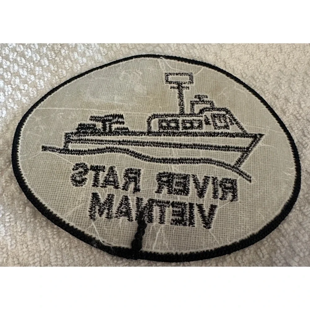 USN Navy RIVER RATS Vietnam 3.5" Patch - Picture 2 of 4